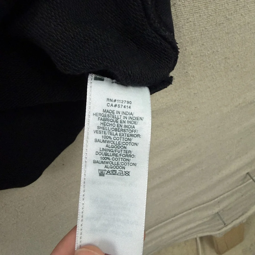True Religion Hoodie Mens Large Olive Black Monogram Pullover Sweatshirt Logo
